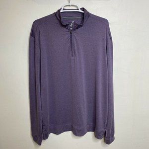Johnnie-O 1/4 Quarter-Zip Pullover Performance Long Sleeve Purple Size Men's XL